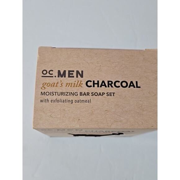 OC.MEN GOAT'S MILK & Charcoal Moisturizing bar soap for men, 3 bars - Picture 5 of 16